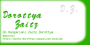 dorottya zaitz business card